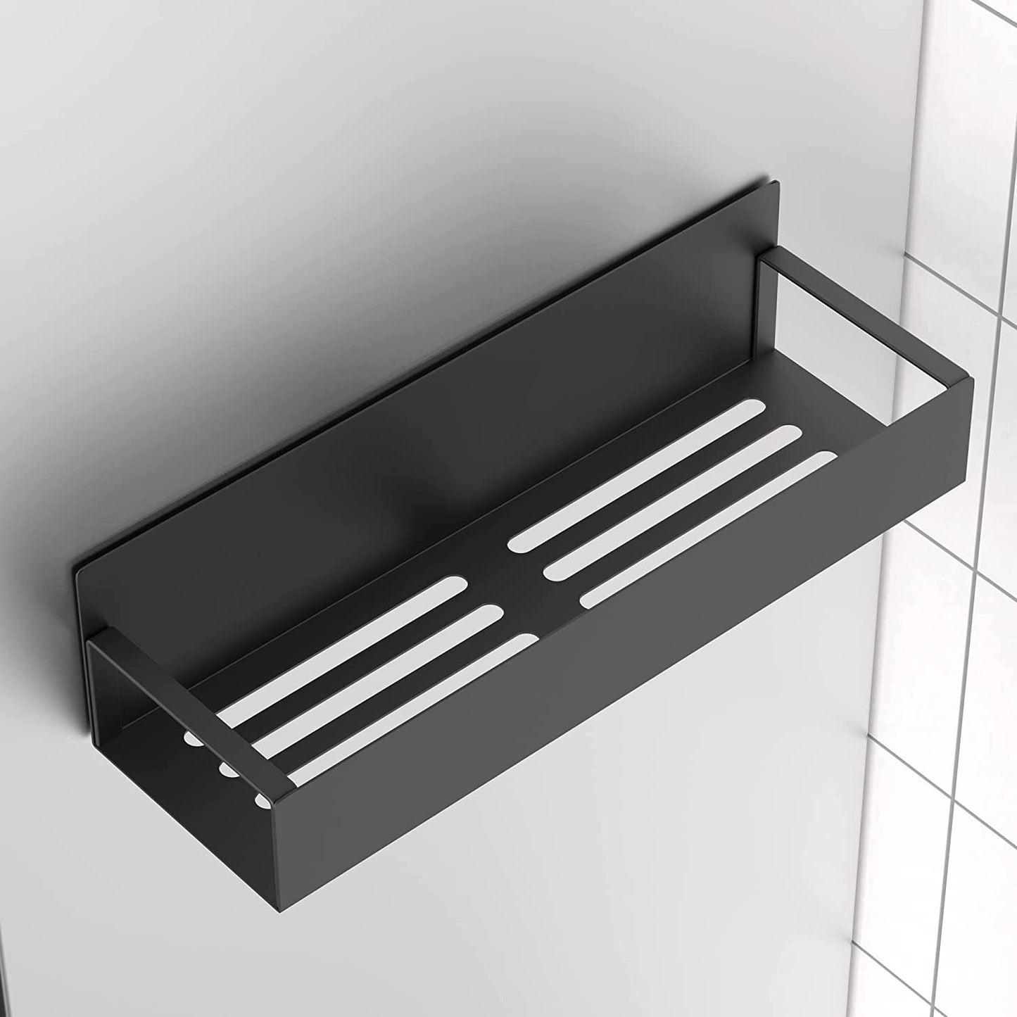 Metal 4 Pack Magnetic Spice Storage Rack Organizer for Refrigerator and Oven, Black Fridge Organizers and Storage, Metal