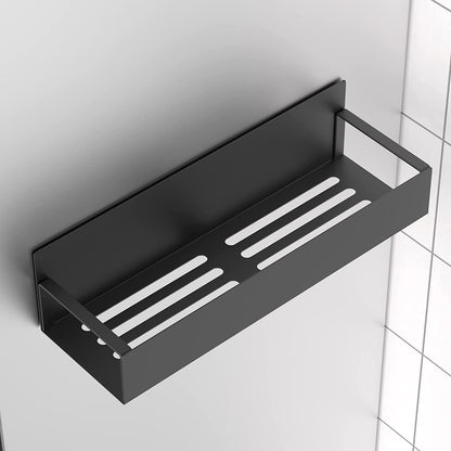Metal 4 Pack Magnetic Spice Storage Rack Organizer for Refrigerator and Oven, Black Fridge Organizers and Storage, Metal