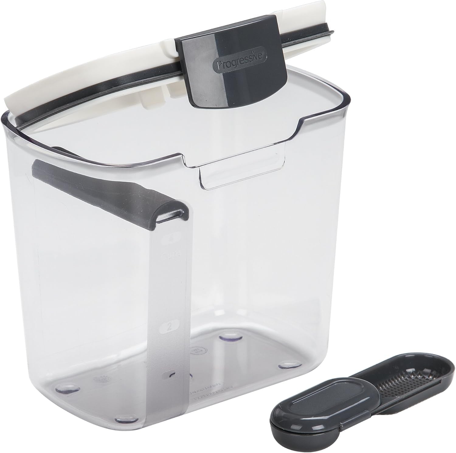 1 Quart Airtight Powdered Sugar Storage Container – Grey, Bpa-Free Plastic