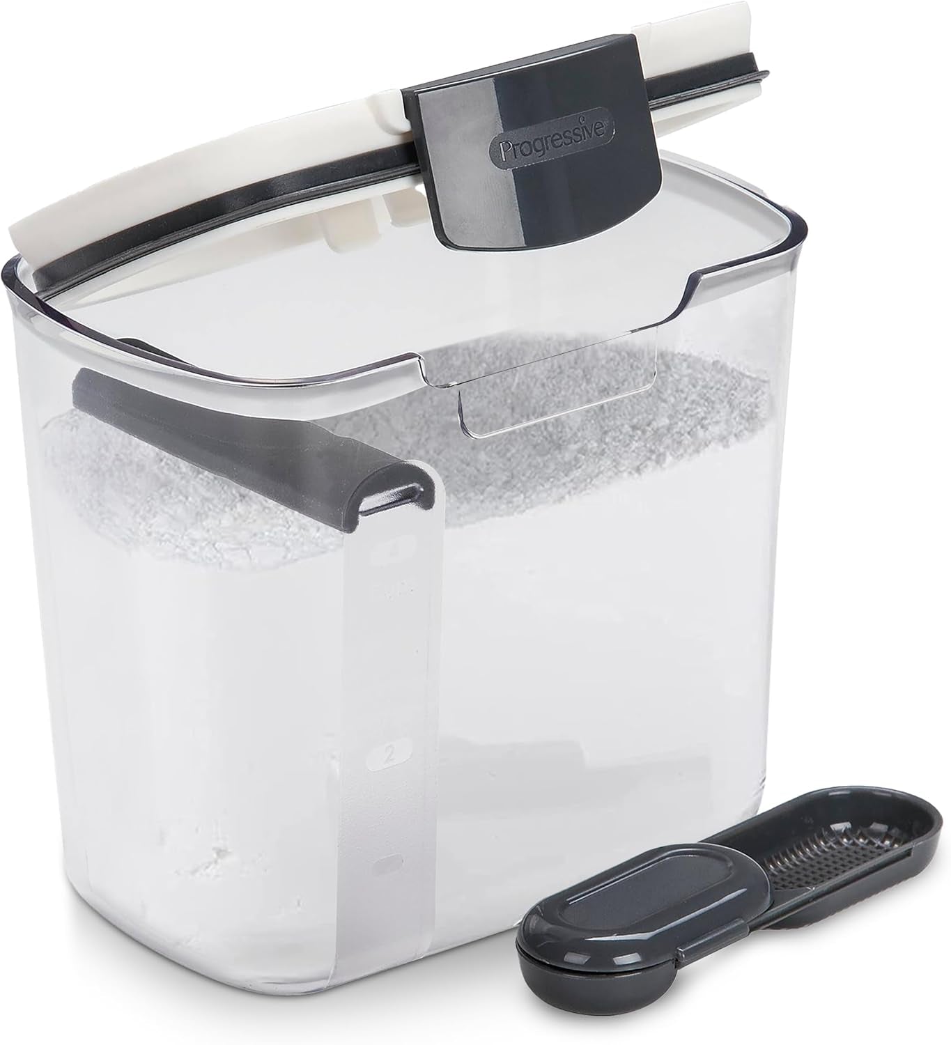 1 Quart Airtight Powdered Sugar Storage Container – Grey, Bpa-Free Plastic